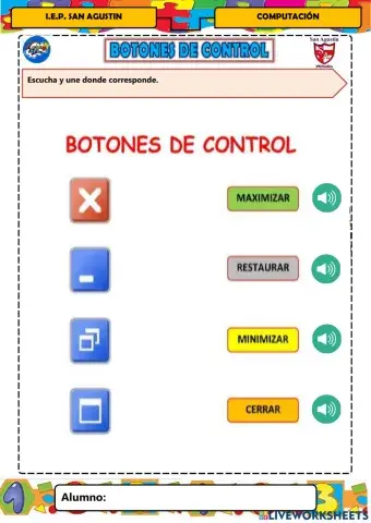 Botones de control