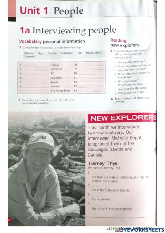 Personal information