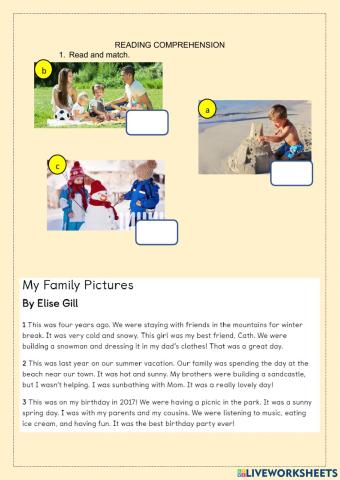 Reading comprehension