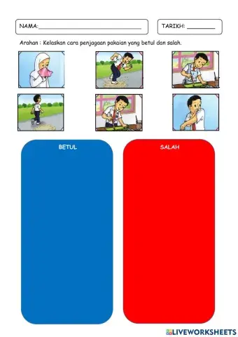 Pengurusan Diri (Cara Penjagaan Pakaian)