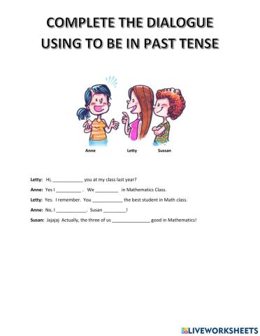 Past tense to be