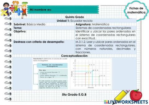 Sistemas de coordenadas rectangulares