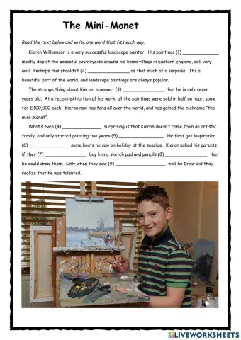 The Mini Monet FCE Exercise