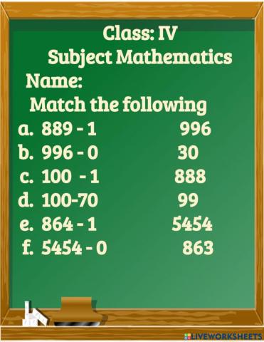 Subtraction