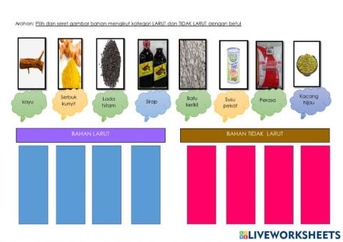 Bahan larut dan tidak larut