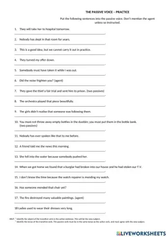 L5 more passive practice