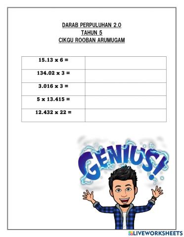 Darab perpuluhan & nilai q