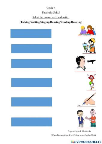 Our Festivals(verb+ing)