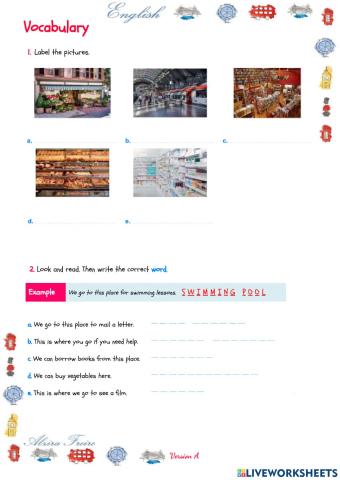 Unit 4 - Test - Vocabulary