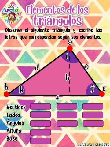 Elementos y clasificación de triángulos