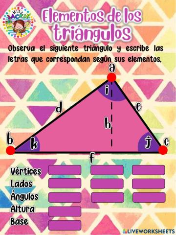 Elementos y clasificación de triángulos
