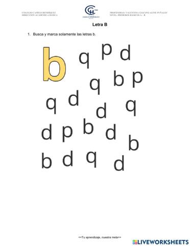 Letra B