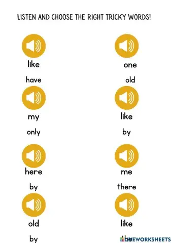 Phonics- Tricky words