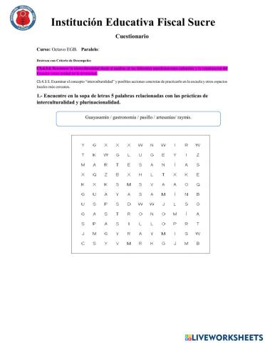 Interculturalidad y plurinacionalidad