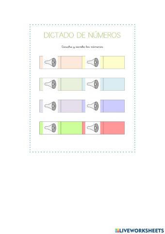 Dictado hasta el quinientos.