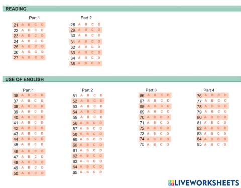 ESB C1- Sample 2 - Reading - Use of English