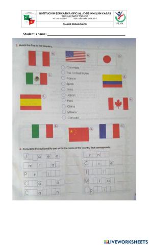 Countries and nationalities