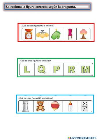 Ejercicios de simetría