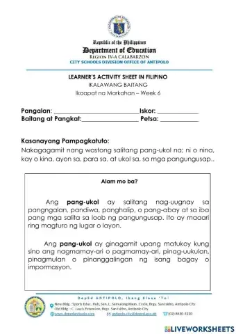 Q4,Fil-Gr2-LAS-Week 6