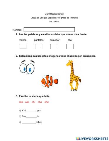 Quizz de Lengua Española