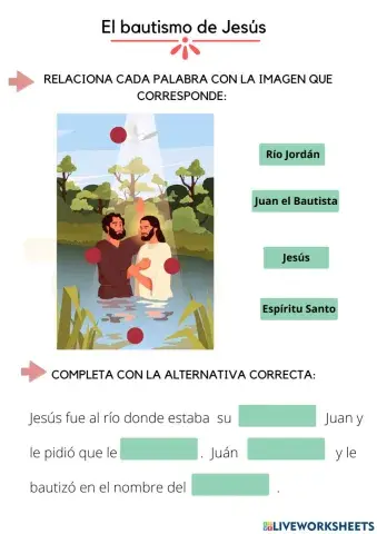 El bautismo de Jesús