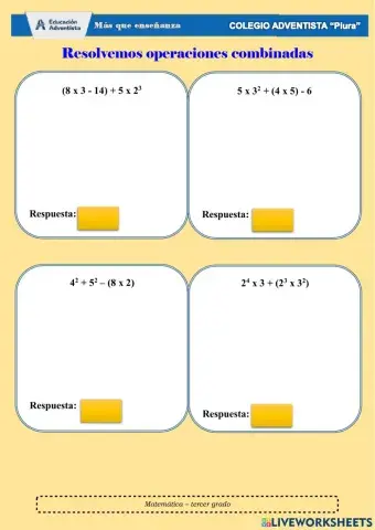 Operaciones combinadas