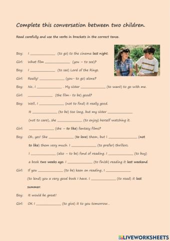 Complete the dialogue