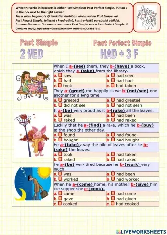 Past Simple-Past Perfect Simple