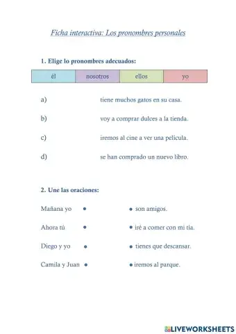 Pronombres personales