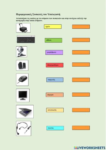 Οι Περιφερειακές Συσκευές του Υπολογιστή