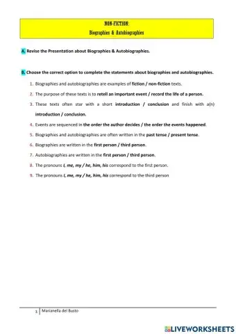 Biographies & Autobiographies