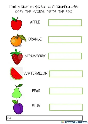 The very hungry caterpillar