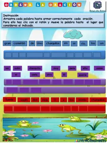 Ordena las oraciones