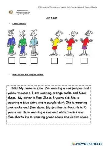 Unit 5 quiz - Big Surprise 3
