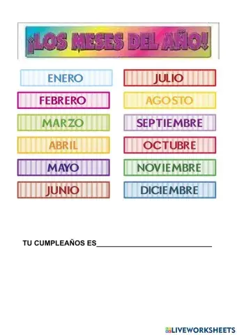 Meses del año