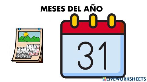 Meses lengua de señas mexicana