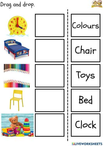 Object in classroom and house.