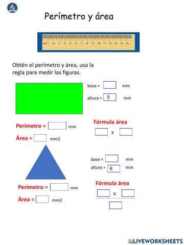 Perímetro y área de polígonos