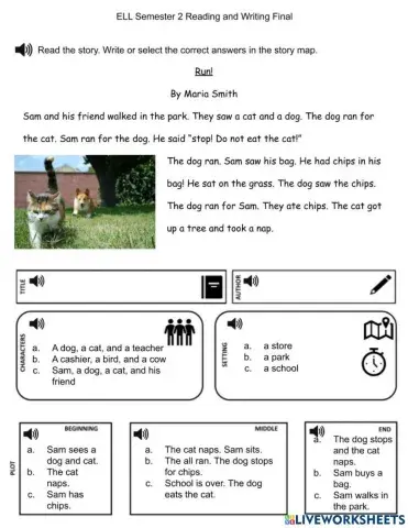 Reading Comprehension and Story Analysis