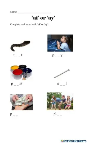 Ay and Ai Word