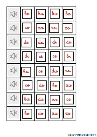 Discriminación auditiva c,b,d