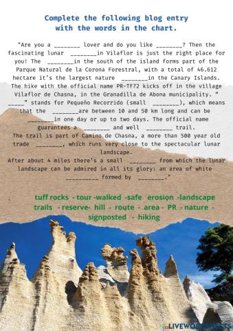 Lunar Landscape,Tenerife (Drag and Drop)