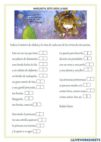 Margarita, está linda la mar.