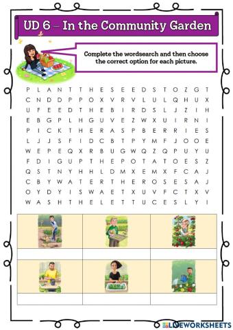 4º UD 6 In the Community Garden Ficha 6