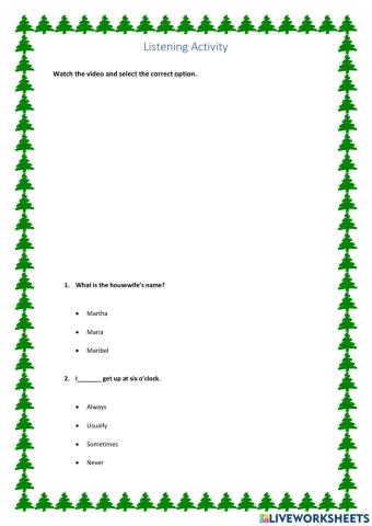 Adverbs of frequency
