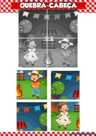 Festa Junina - Quebra-cabeça