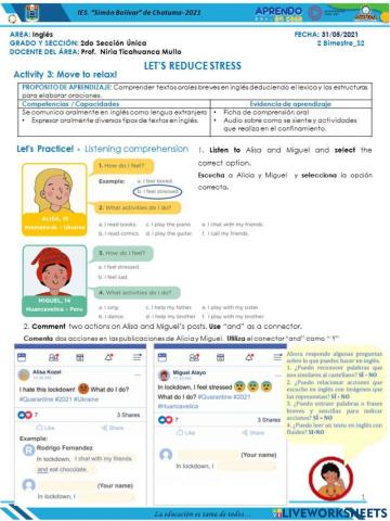 Activity: Move to relax