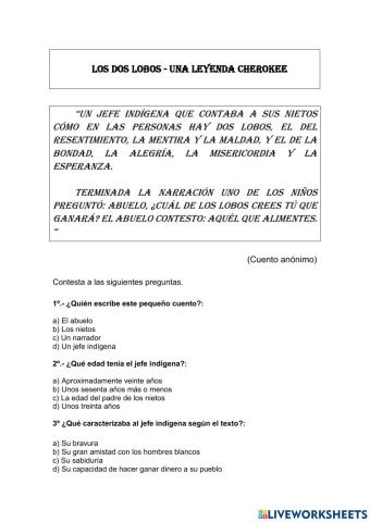 Leyenda de los dos lobos