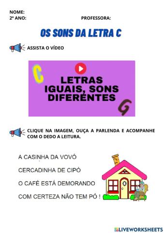 Sons da letra C