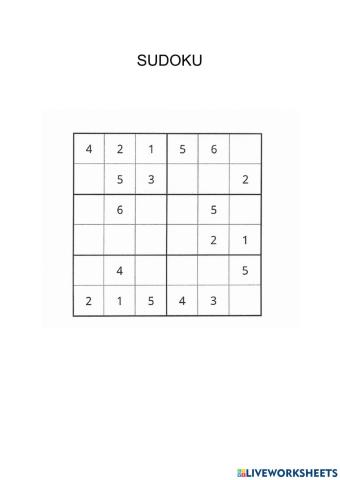 Sudoku (1-6)
